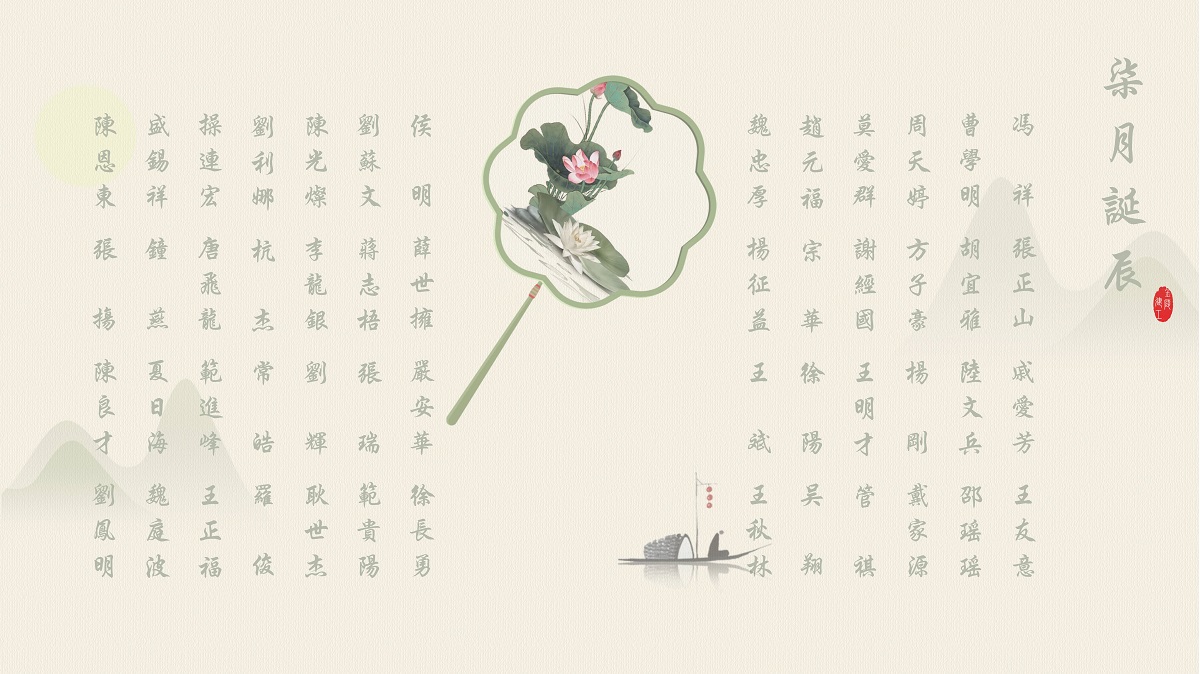 【生日祝福】恭祝7月生日的員工生日快樂！